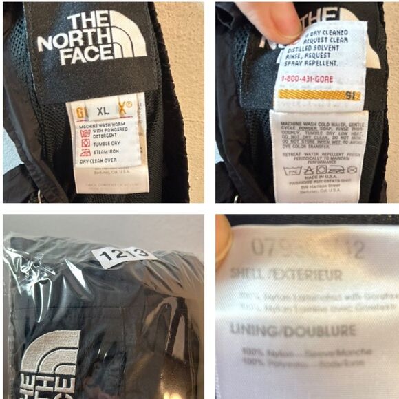 The North Face Pants Mens Black XL Gore Tex Waterproof Ski Lined Mountain Light - Picture 2 of 15